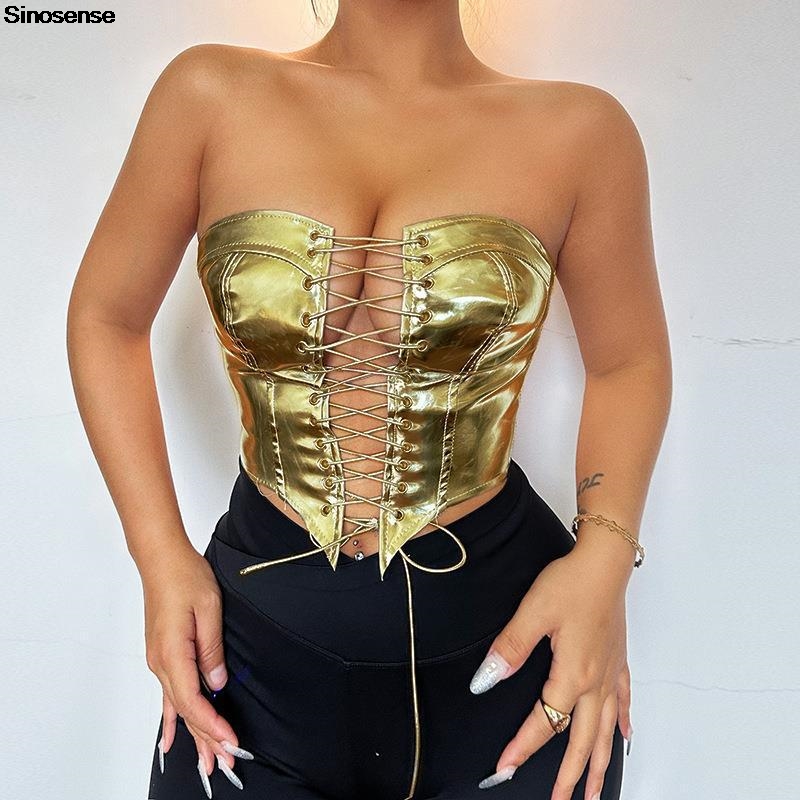 Kadın PU Deri Büstiyer Kırpma  - Strapless Bra Backless incelemesi ve fiyatı
